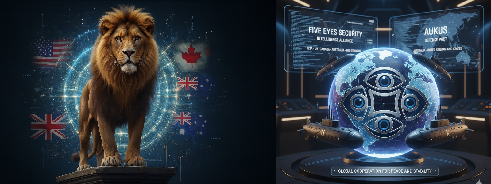 Anglosphere & 5 eyes, The lion with historical roots